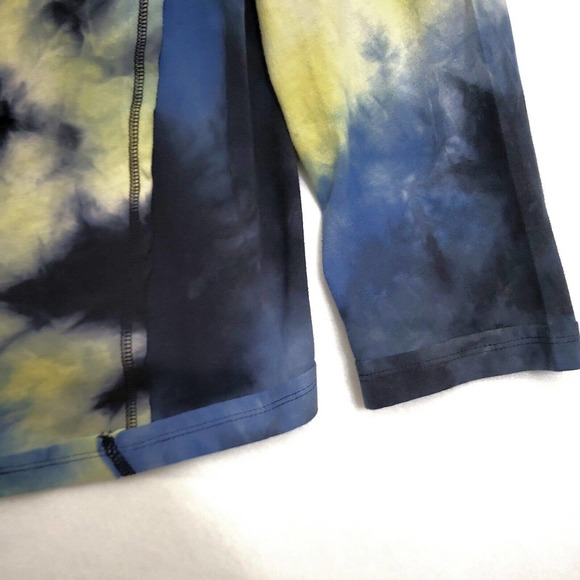 Umgee Tie Dye Mixed Print Long Sleeve Top Exposed Seam Tunic Blouse Plus Sz 1XL - Picture 7 of 12
